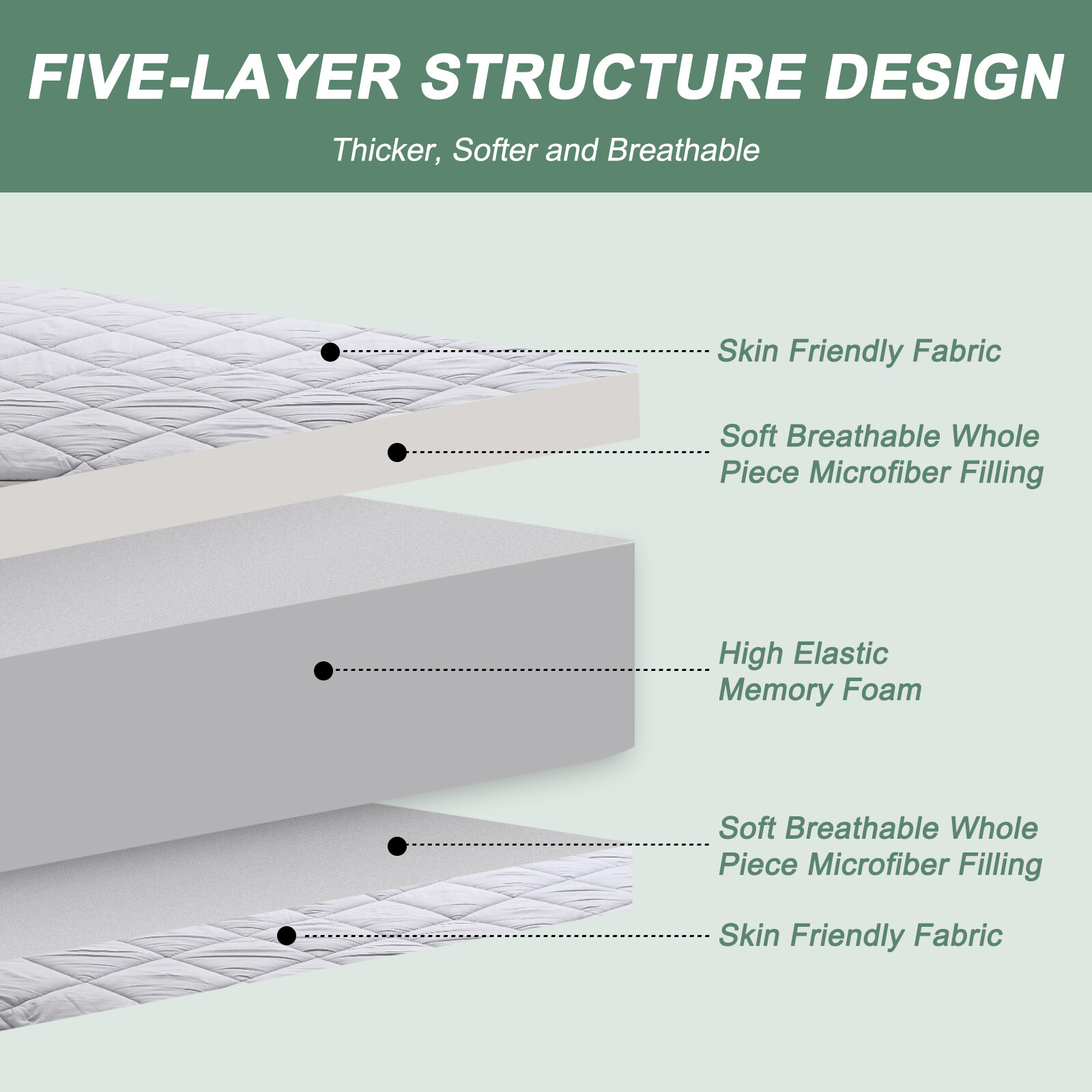 NAIZEA Futon Floor Mattress Padded Japanese Roll Up Diamond Pattern Mattress