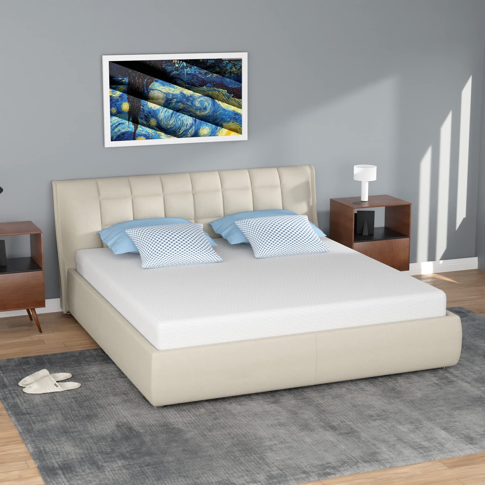 Colchón Queen De Espuma Viscoelástica 5 Pulgadas Colchones Memory Foam En Oferta
