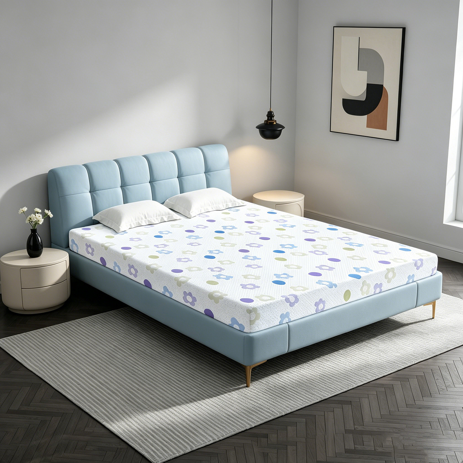 5-Inch Gel Memory Foam Mattress in a Box for Cool Night Sleep & Pressure Relief