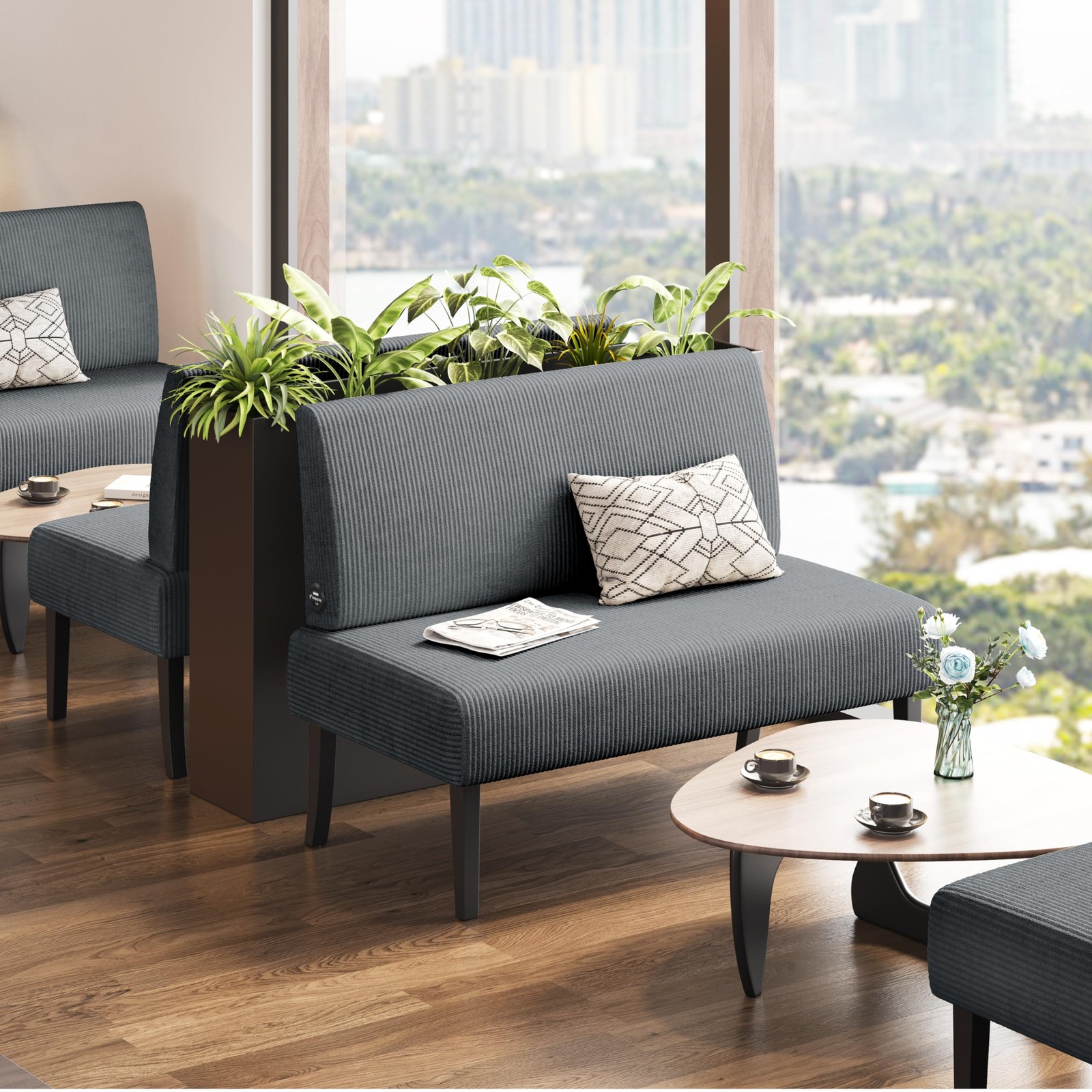 Yaheetech Small 39 inches (W) x 24 (D) x 33.5 (H), Dark Gray