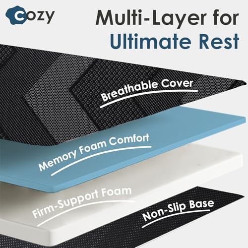 Foldable Mattress – Memory Foam 6 inch Trifold Mattress for Queen 6 Inch