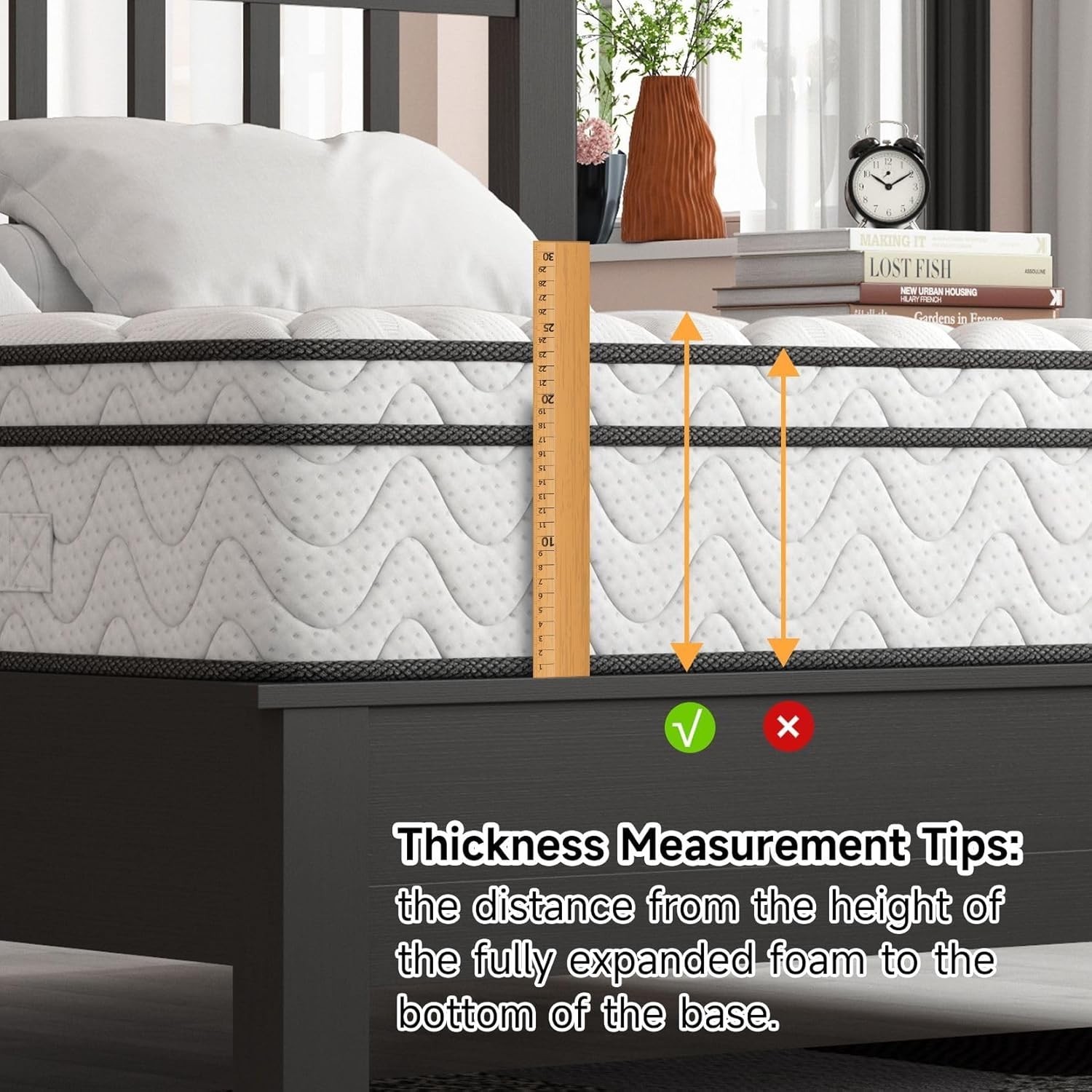 Vesgantti Twin Mattress 12 Inch – Fiberglass-Free