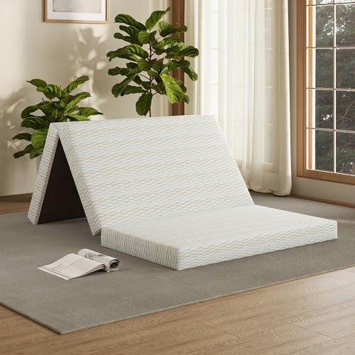 EGOHOME Folding Mattress 3 inch Trifold Memory Foam Mattress Single 3 Inch