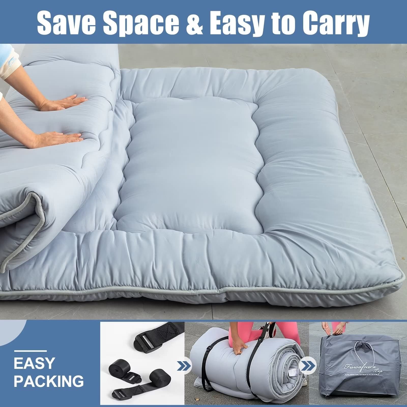 Floor Mattress Thicken Sleeping Mattress for Floor Futon Mattress for Adults …
