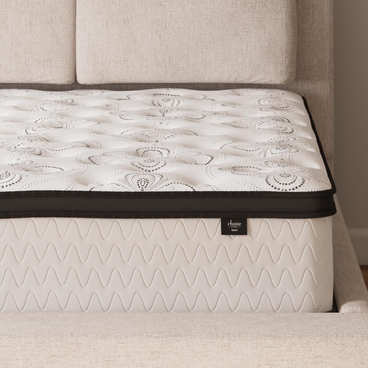 Ashley Chime Hybrid King 12″ Mattress – Gel Memory Foam, Medium Firm, Pressure R