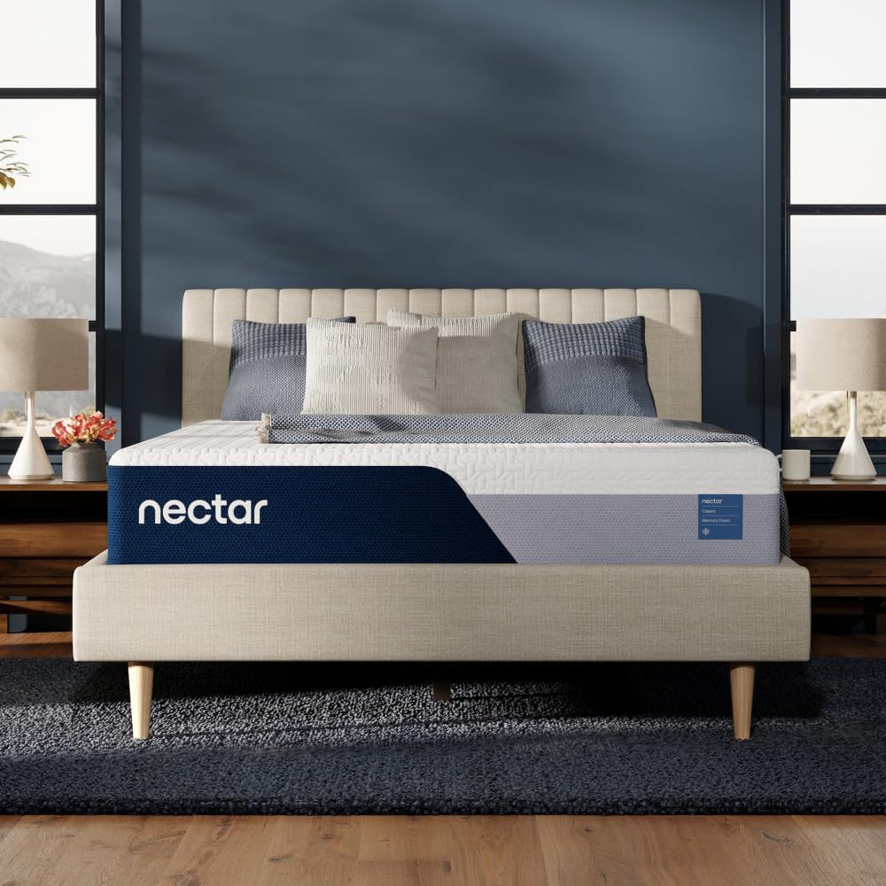 Classic 12″ Queen Mattress – Medium Firm Memory Foam & Cooling Top Layer