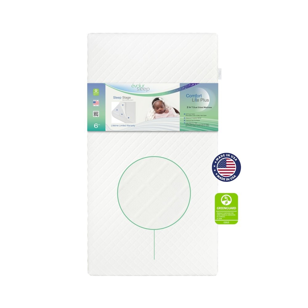 Evolur Sleep, Comfort Lite Plus Fiber Crib And Toddler Mattress I…