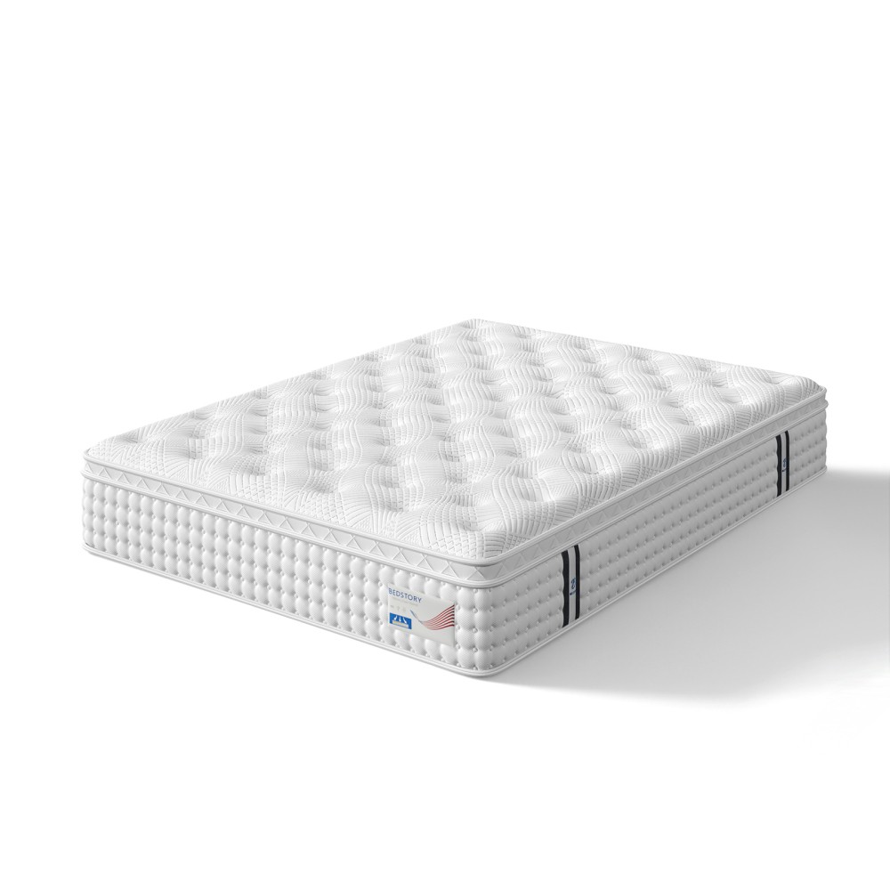 Queen Hybrid Mattress – 12in Memory Foam & Pocket Spring, Medium Firm