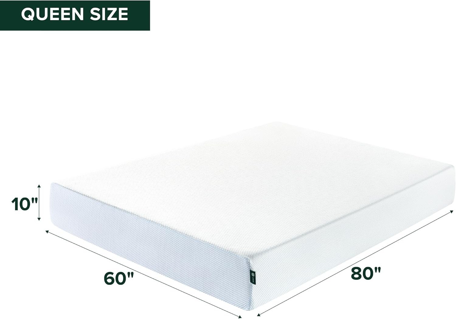Cooling & Pressure Relieving 10-Inch Queen Memory Foam Mattress – Eco-Friendly
