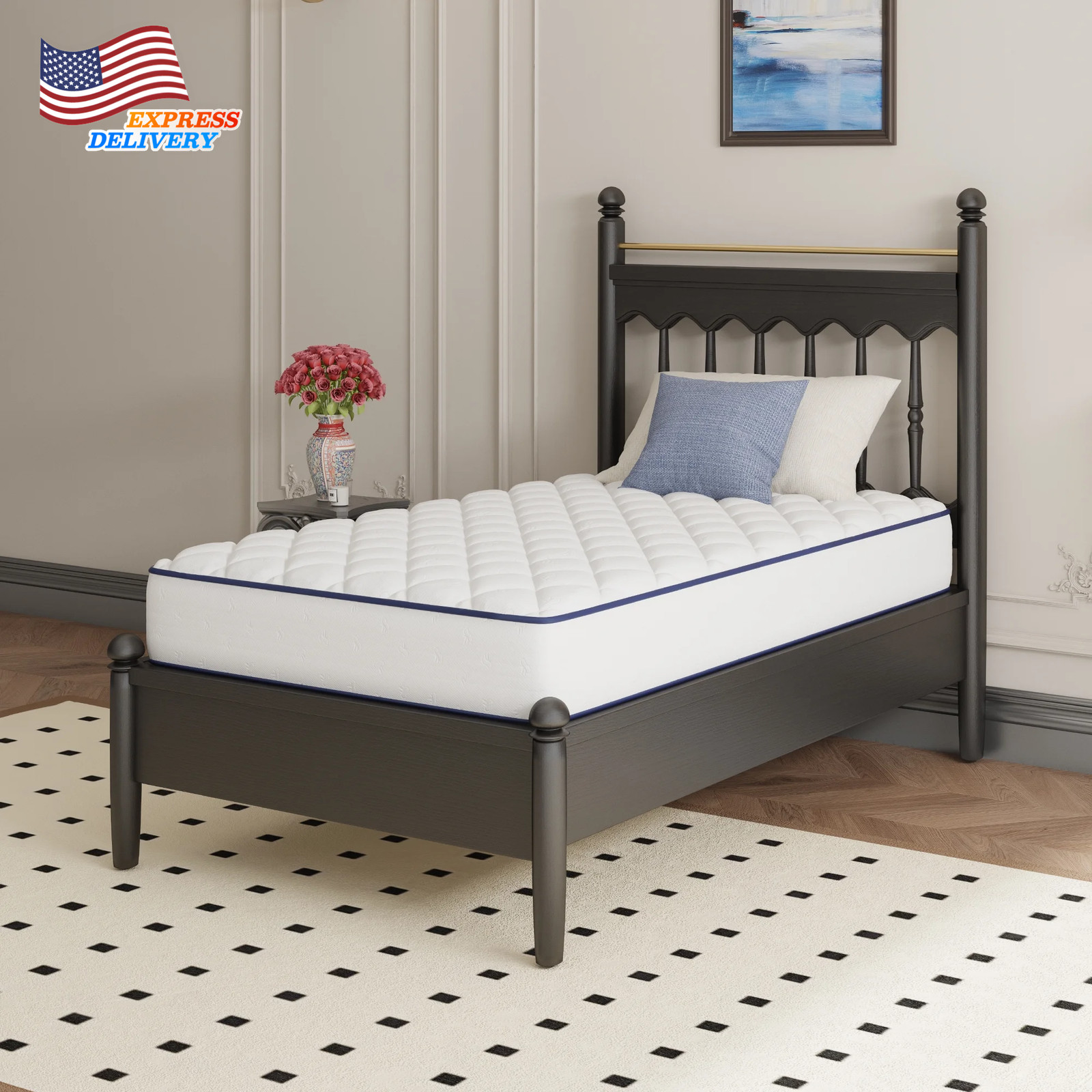 Pearl 6″ Twin Size Medium Adult Supportive Innerspring Mattress