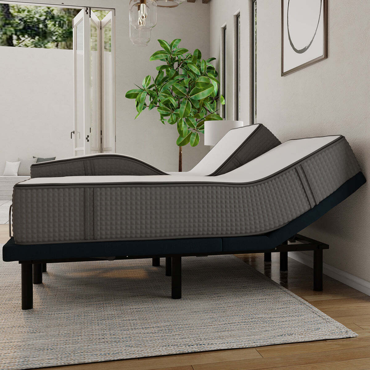 Bedplanet 12″ iSwitch Flippable Two Sided Medium Firm/Medium Soft Mattress