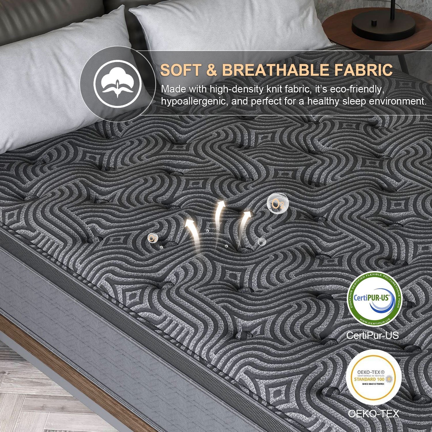 9″ 12″ Twin Full Queen King Size Mattress in a Box Hybrid Spring Gel Memory Foam