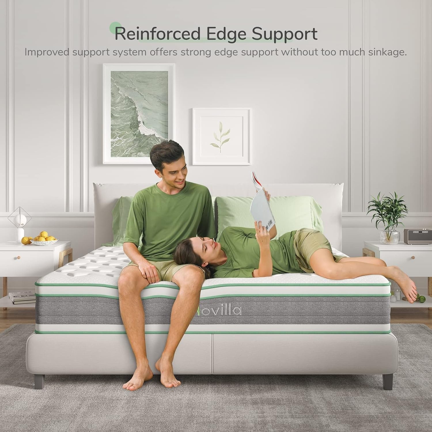 Luxury 12-Inch Medium Firm Hybrid Mattress – Pocket Coil & Gel Memory Foam
