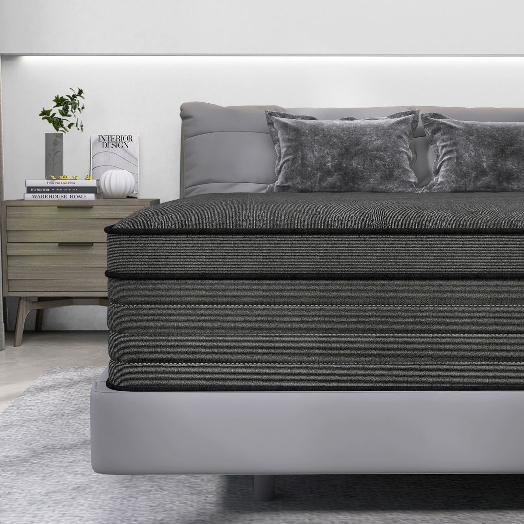 12″14″ Mattress in A Box Twin Full Queen King Size Hybrid Foam InnerSpring Black