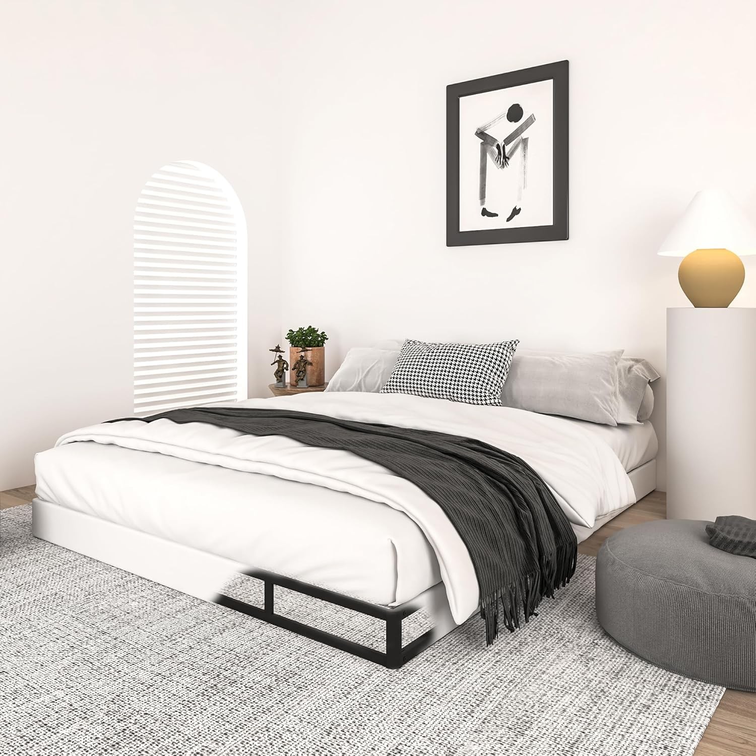 Qingzhou 5 Inch Box Spring for Queen Bed, Heavy Duty Metal Queen, 5 High