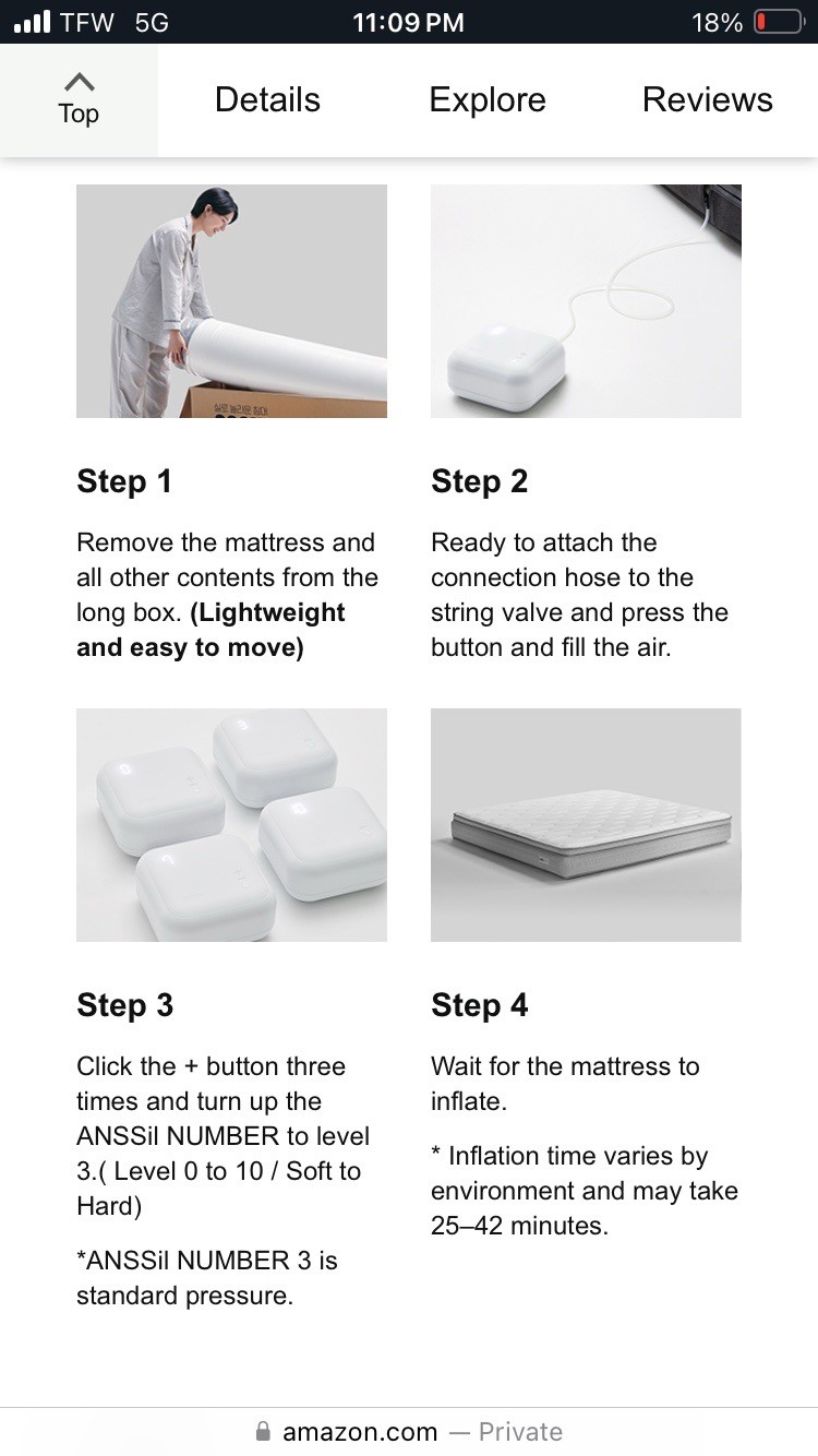 Anssil Flat Grid Plus Full Mattress Extra Firm With No Spring And 3D Technology