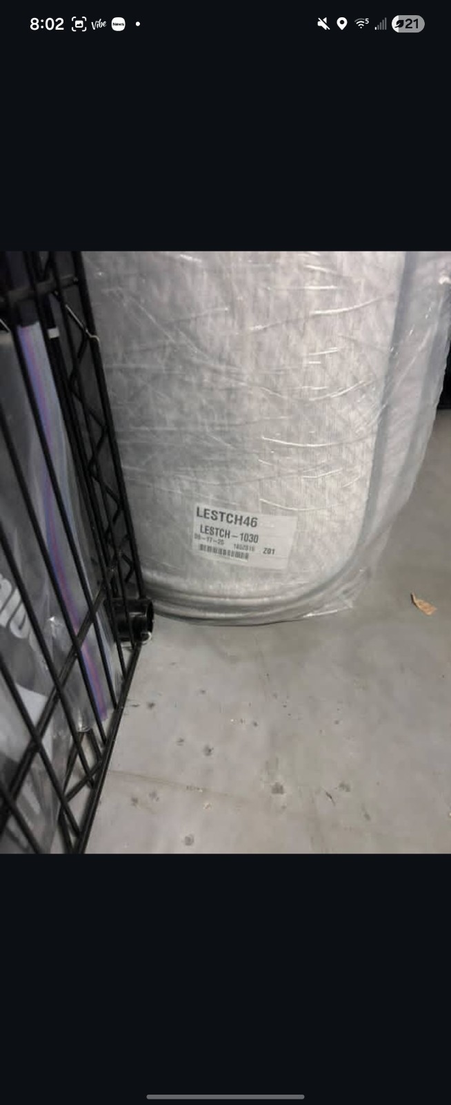 Mattress it’s a hybrid with cooling gel in it (brand is Leesa)