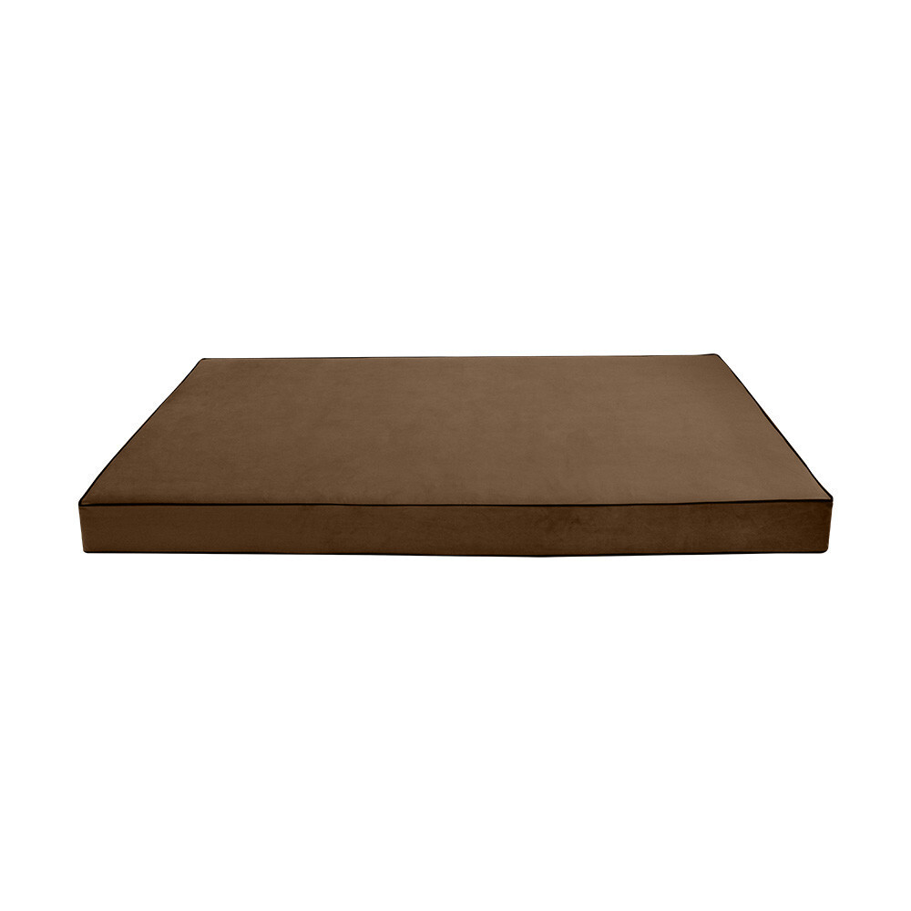 Contrast Pipe 6″ FULL 75x54x6 Velvet Indoor Daybed Mattress |COVER ONLY|-AD308