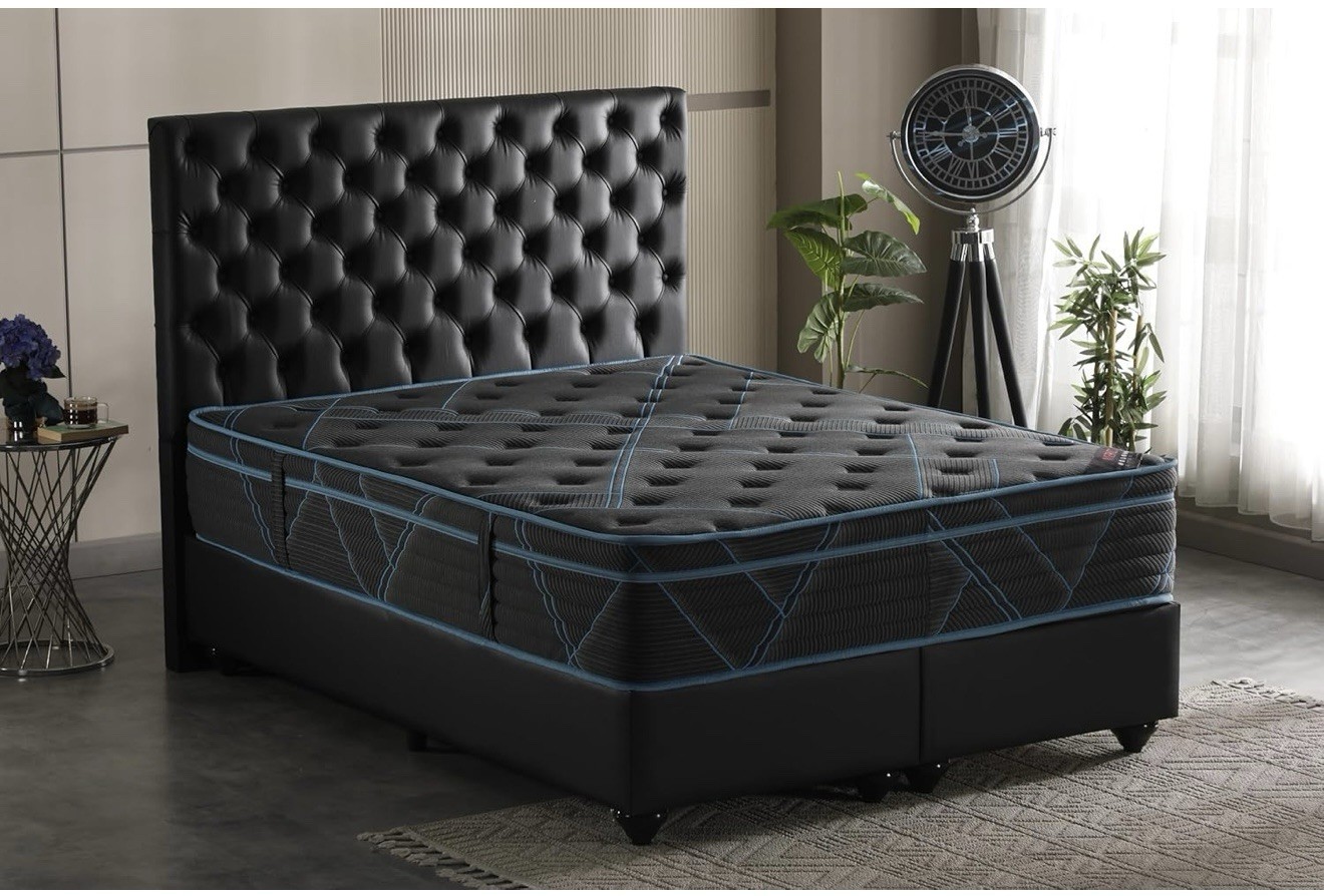 Ottomanson Twin 13″ Luxury Black vBlue Eurotop Mattress – Inspired