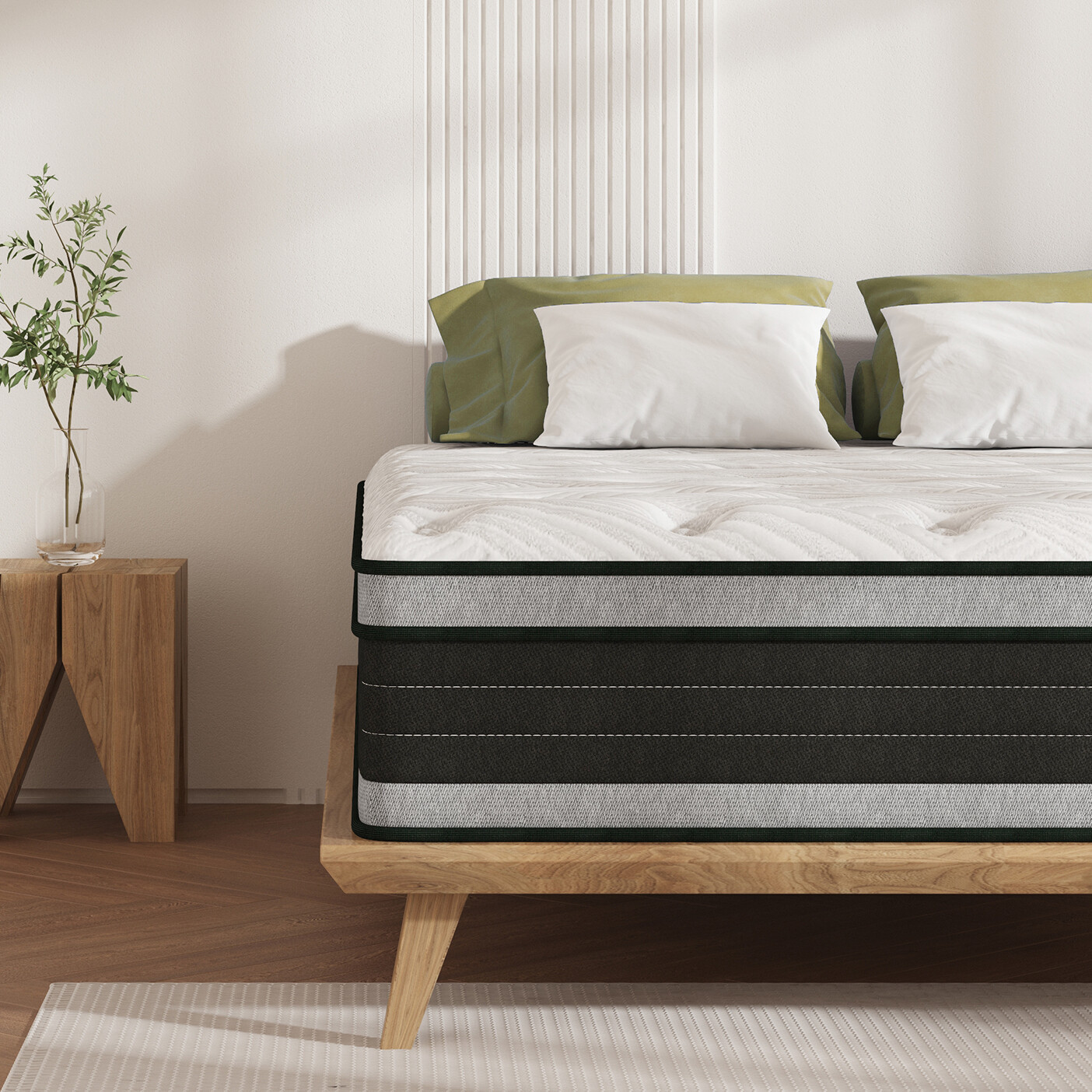 12″ 14 Inch Gel Memory Foam Hybrid Spring Full King Queen Mattress in a Box