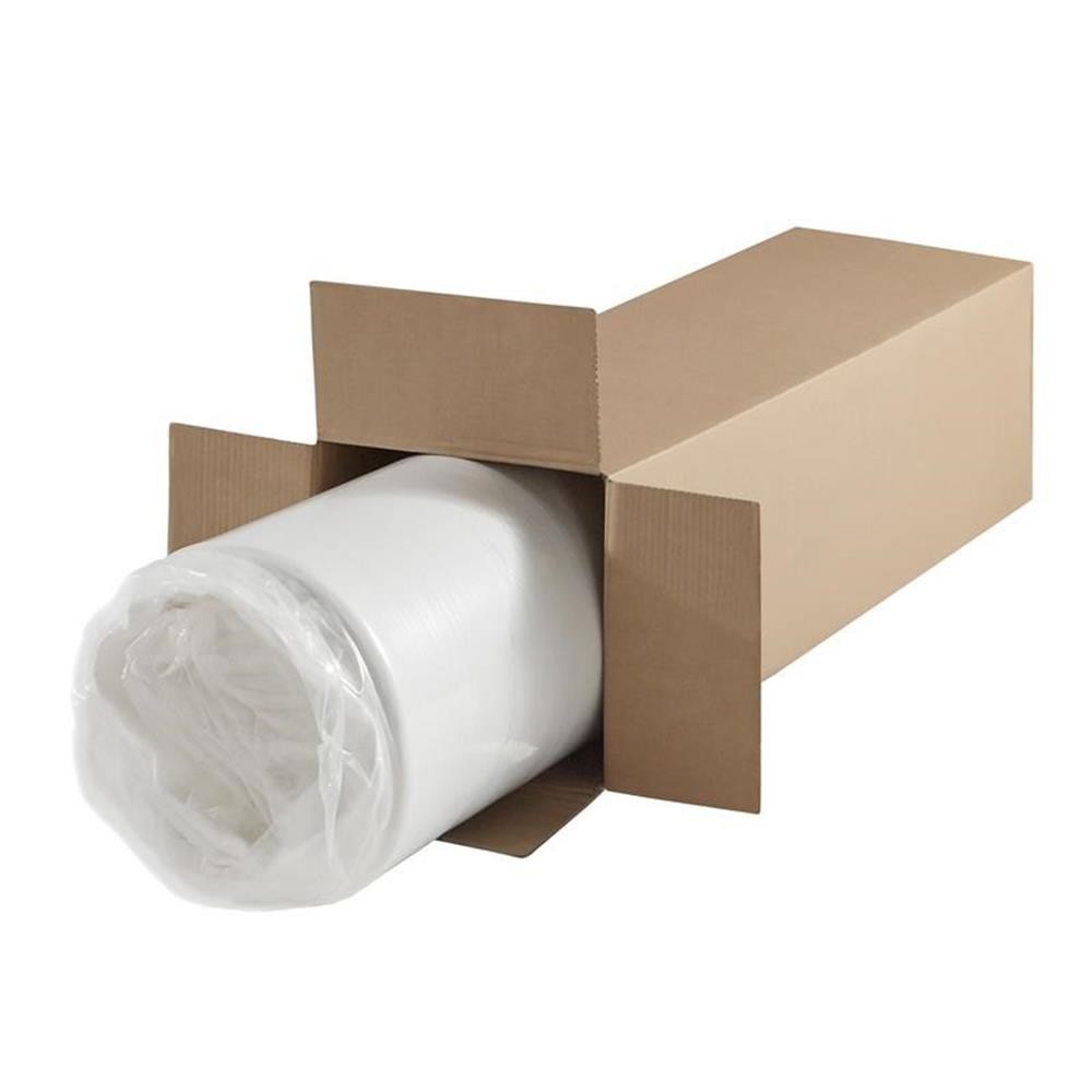 Pemberley Row Fabric White Twin Mattress Rectangular Breathable 6″ Unassembled