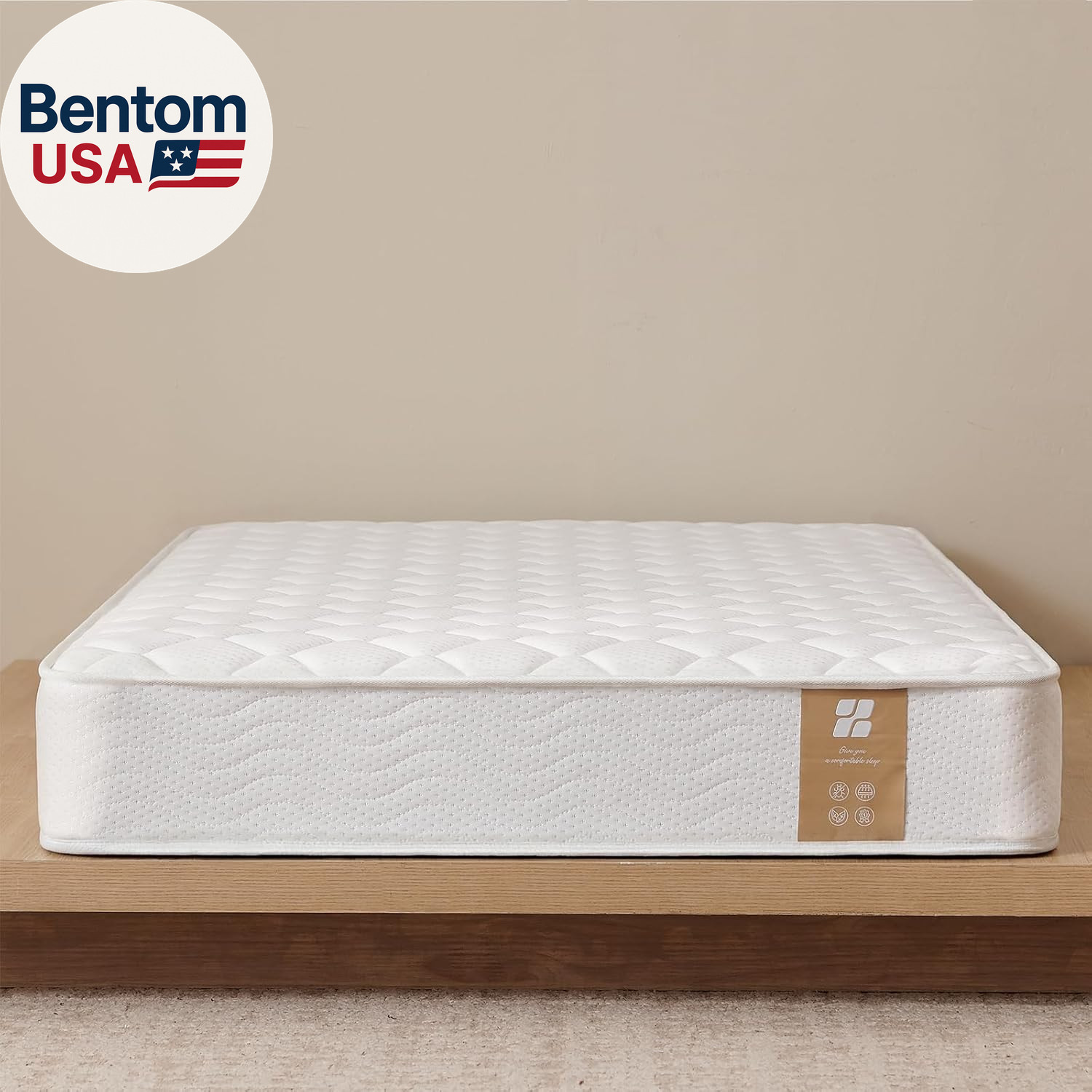 6 Inch Twin Mattress with Bonnell Spring, Twin Mattress for Kids, Memory Foam Ma