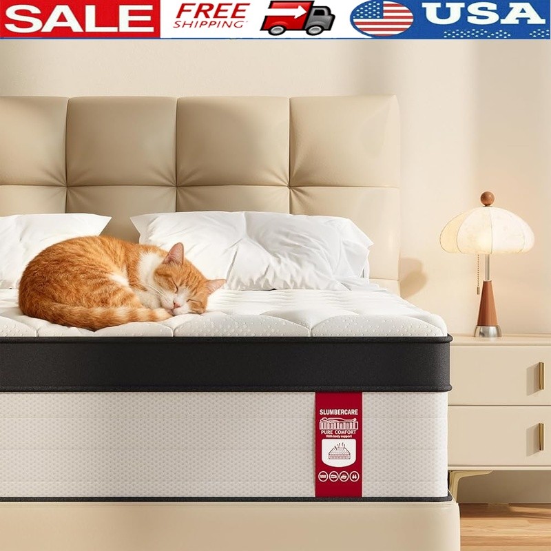 10 Inch Full Mattress Cooling Motion Isolation Edge Support Firm Sleep Comfort