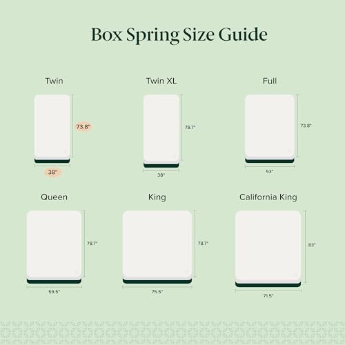 ZINUS 5 Inch Twin Metal Smart Box Spring with Quick Assembly, Twin, Grey