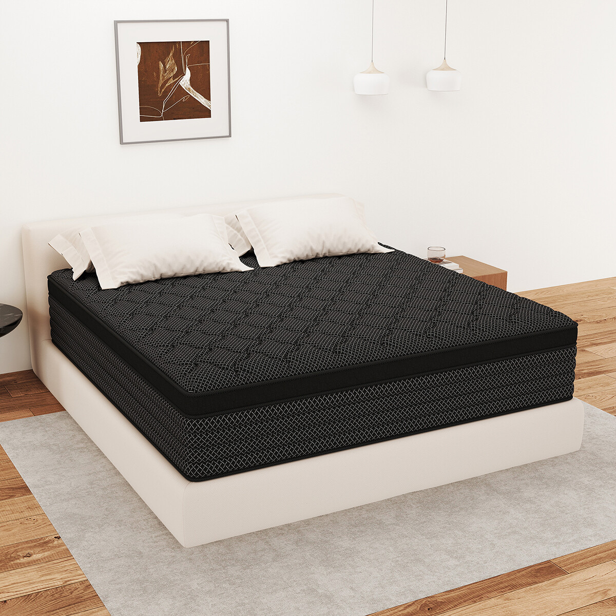 12″/14″ Hybrid Mattress In a Box Memory Foam Springs Twin Full Queen King Size