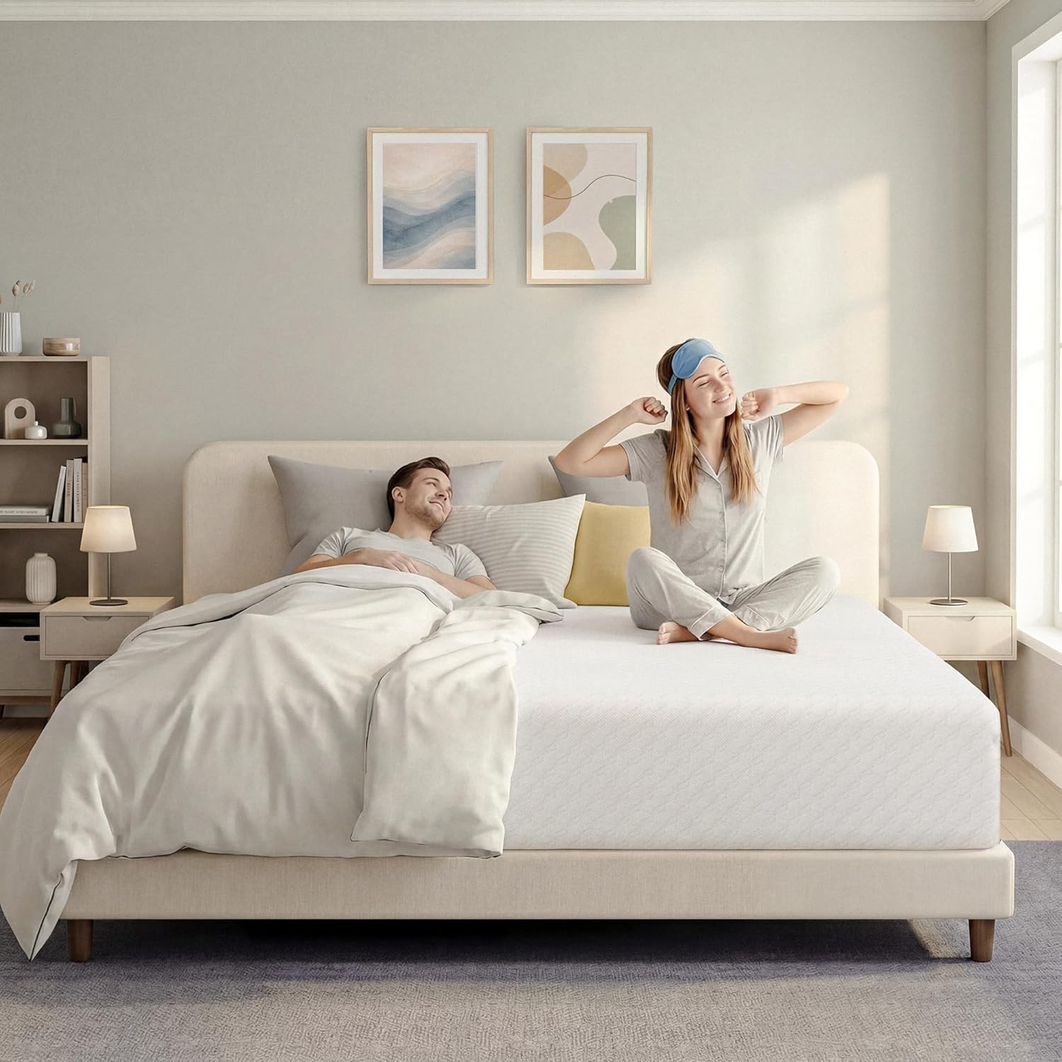 Queen 8-Inch Cooling Gel Memory Foam Mattress – Breathable Comfort & Support