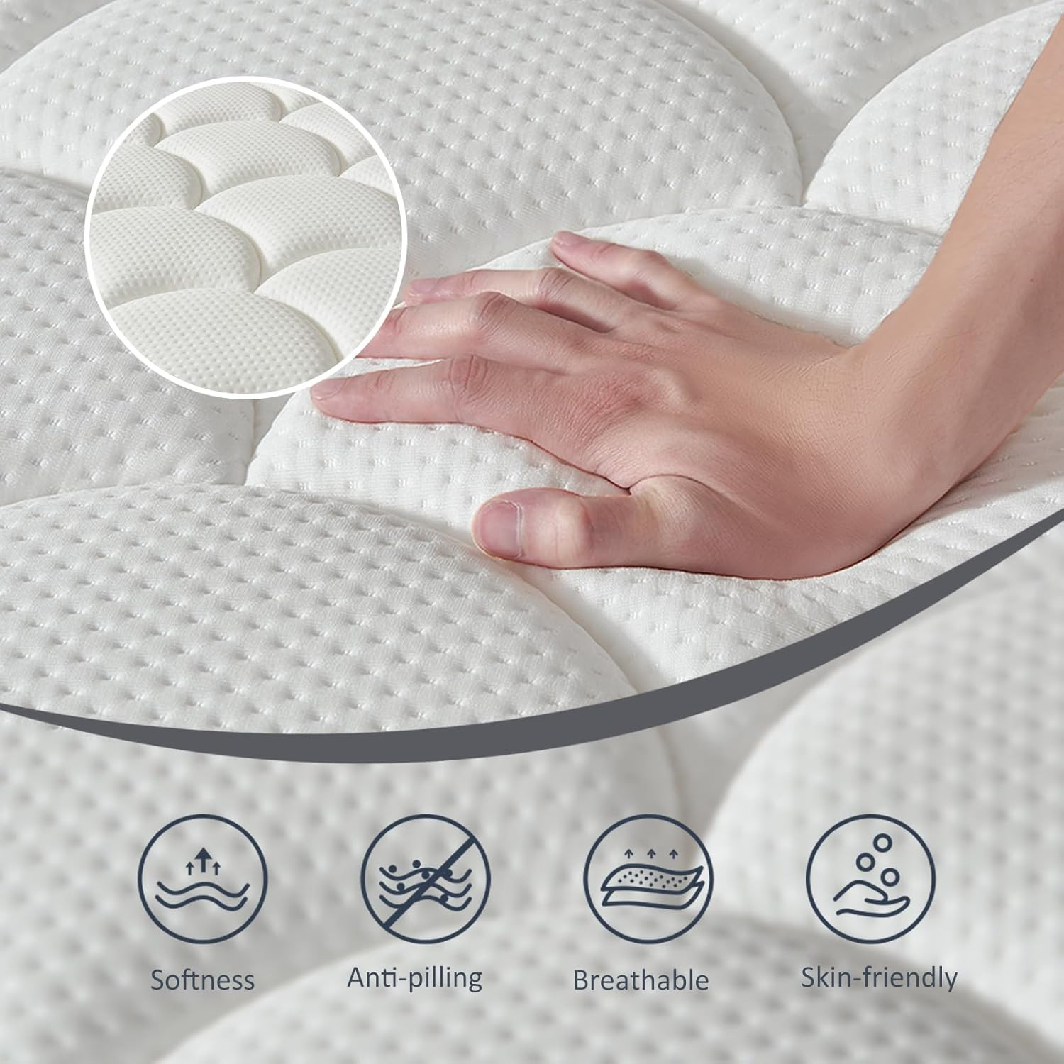 10 Inch Twin Hybrid Mattress – Pocket Innerspring for Comfort & Support