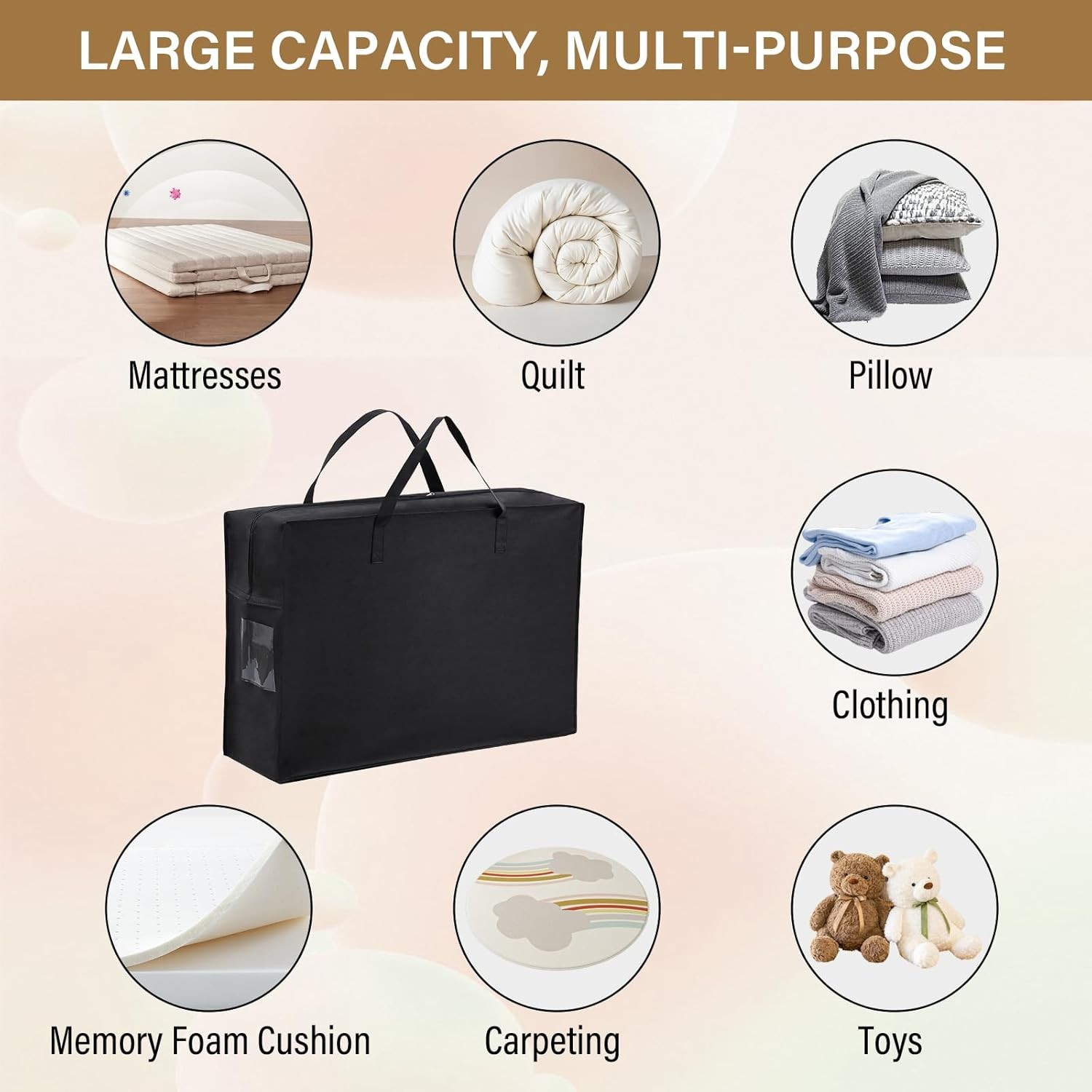 Folding Mattr Stora Bag, Carry Case for Trifold Memory Fo Mattr,