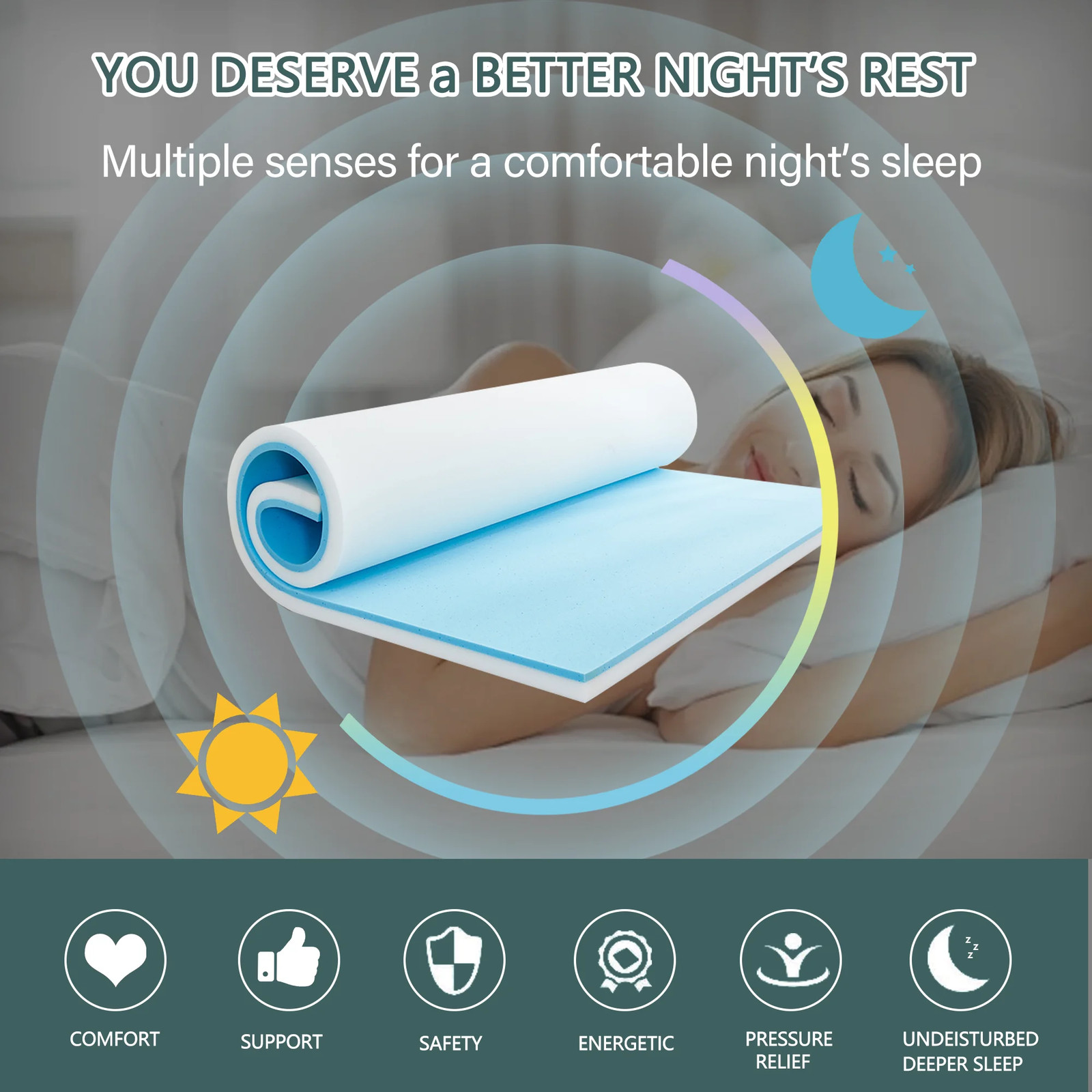 Memory Foam Sponge Filled Mattress, Folding Tatami Mattress Bedspread Sheet, Spo