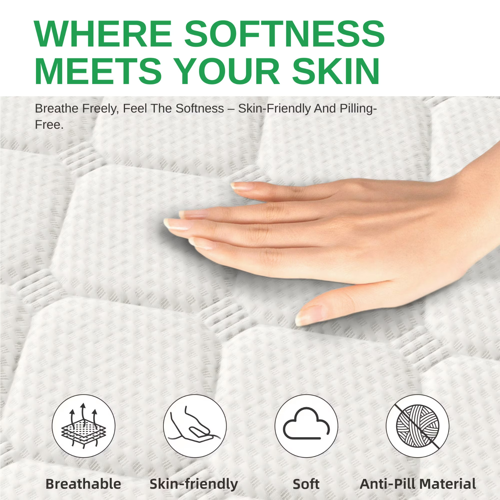 14″ Mattress In a Box Hybrid Pocket Foam Queen Mattress Memory Foam Best Sleep