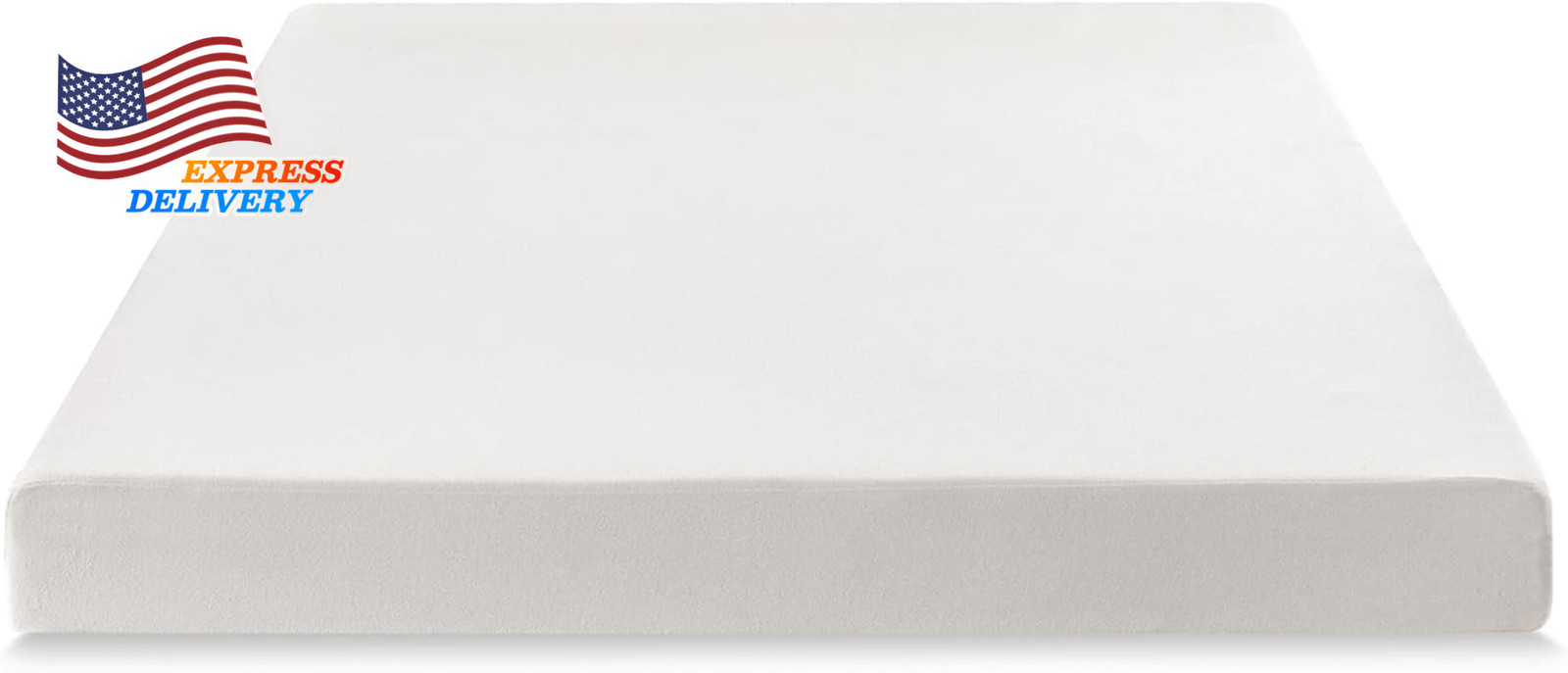 6 Inch Queen Short Mattress for RV Camper Green Tea Memory Foam