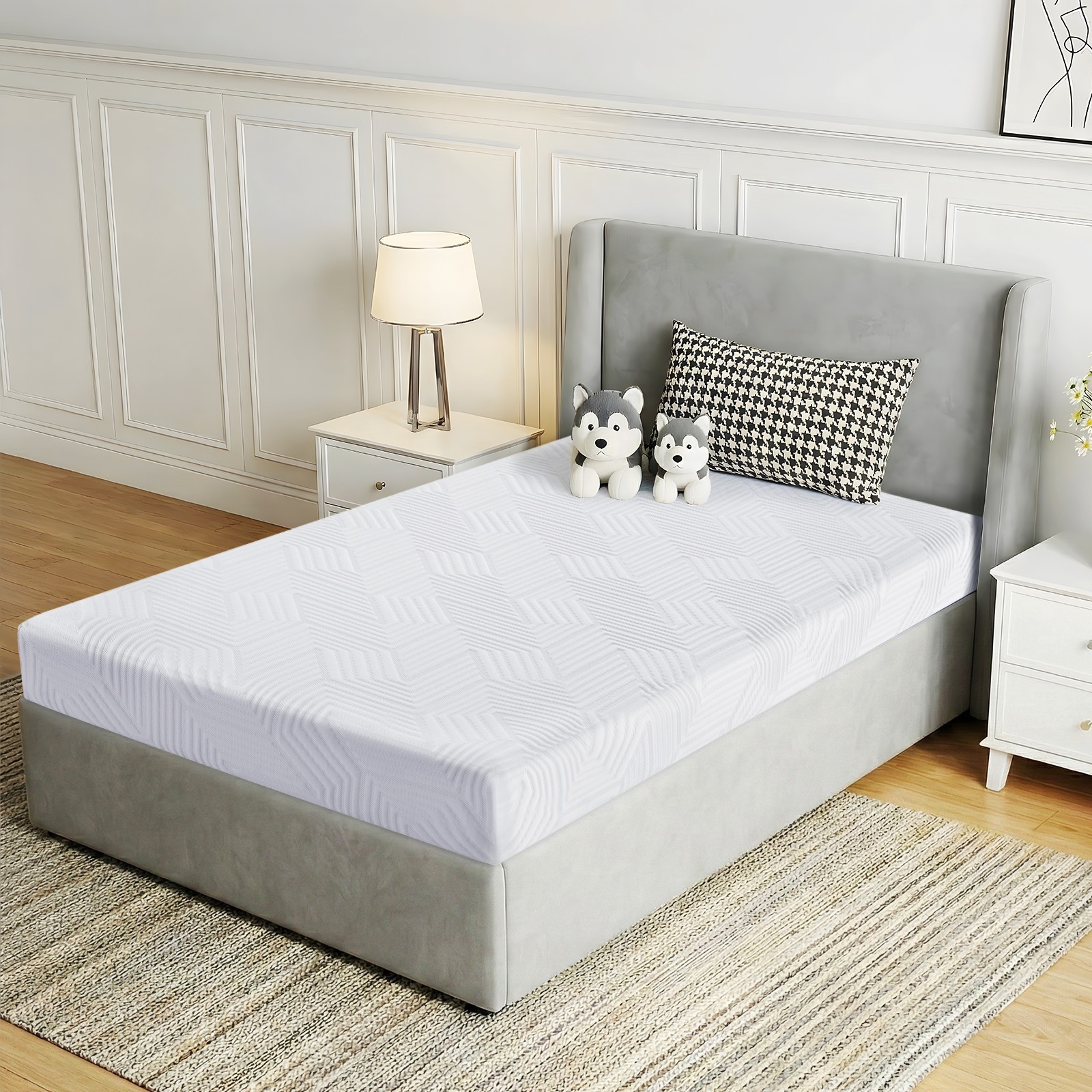 5″ 6″ Memory Foam Mattress for Kids Removable Cover Medium Twin Txl Full Queen