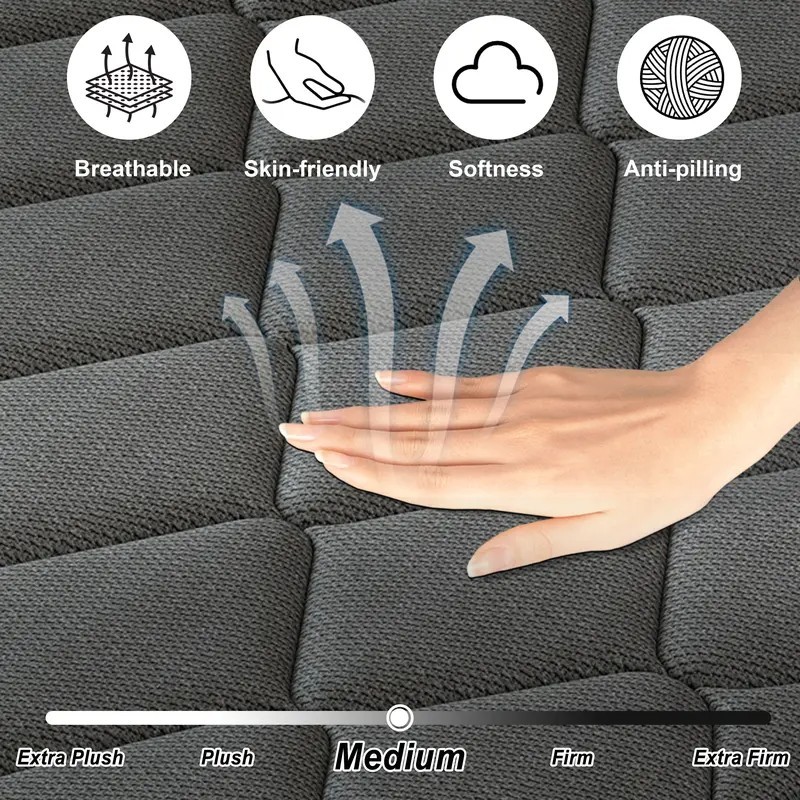 10 Inch KING Hybrid Mattress Cooling Gel Memory Foam Pocket Spring Bed In Box