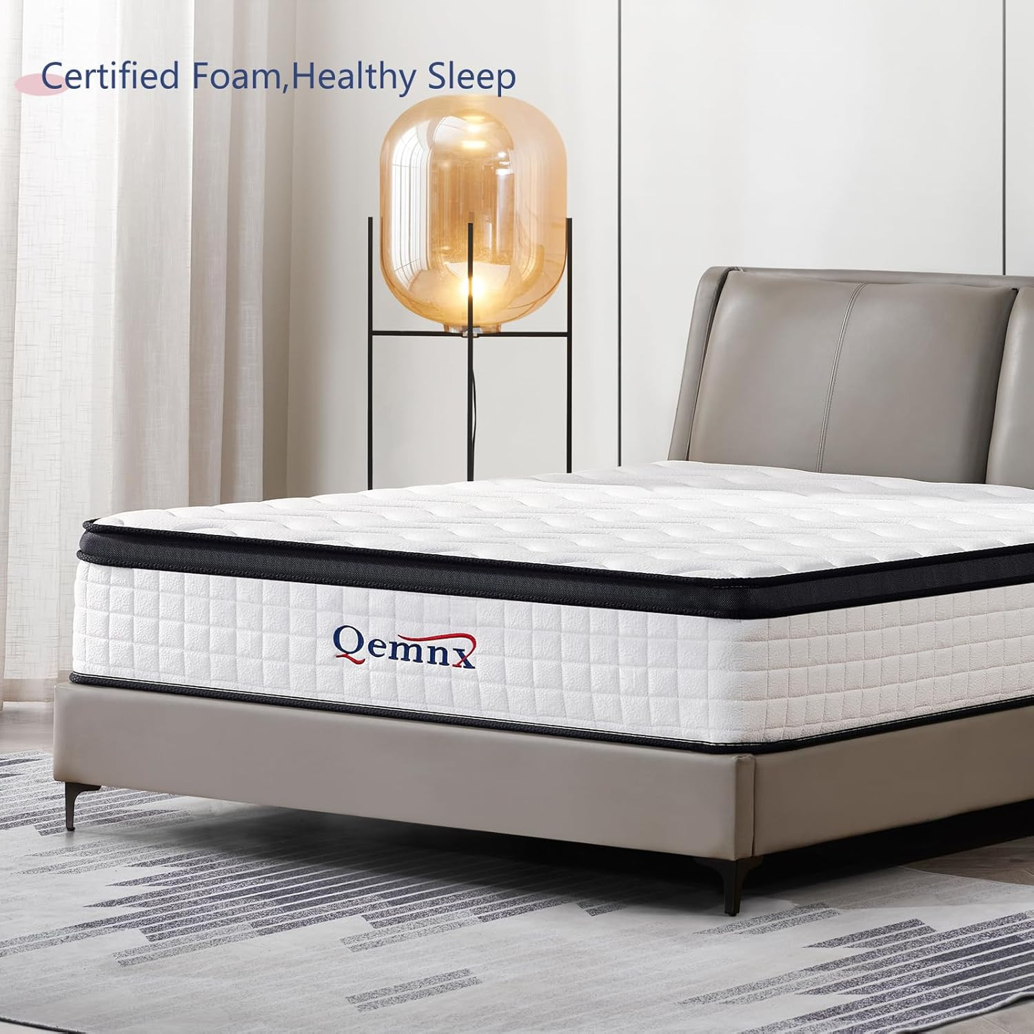 12 Inch Queen Hybrid Mattress – Medium Firm, Memory Foam & Responsive Pocket Spr