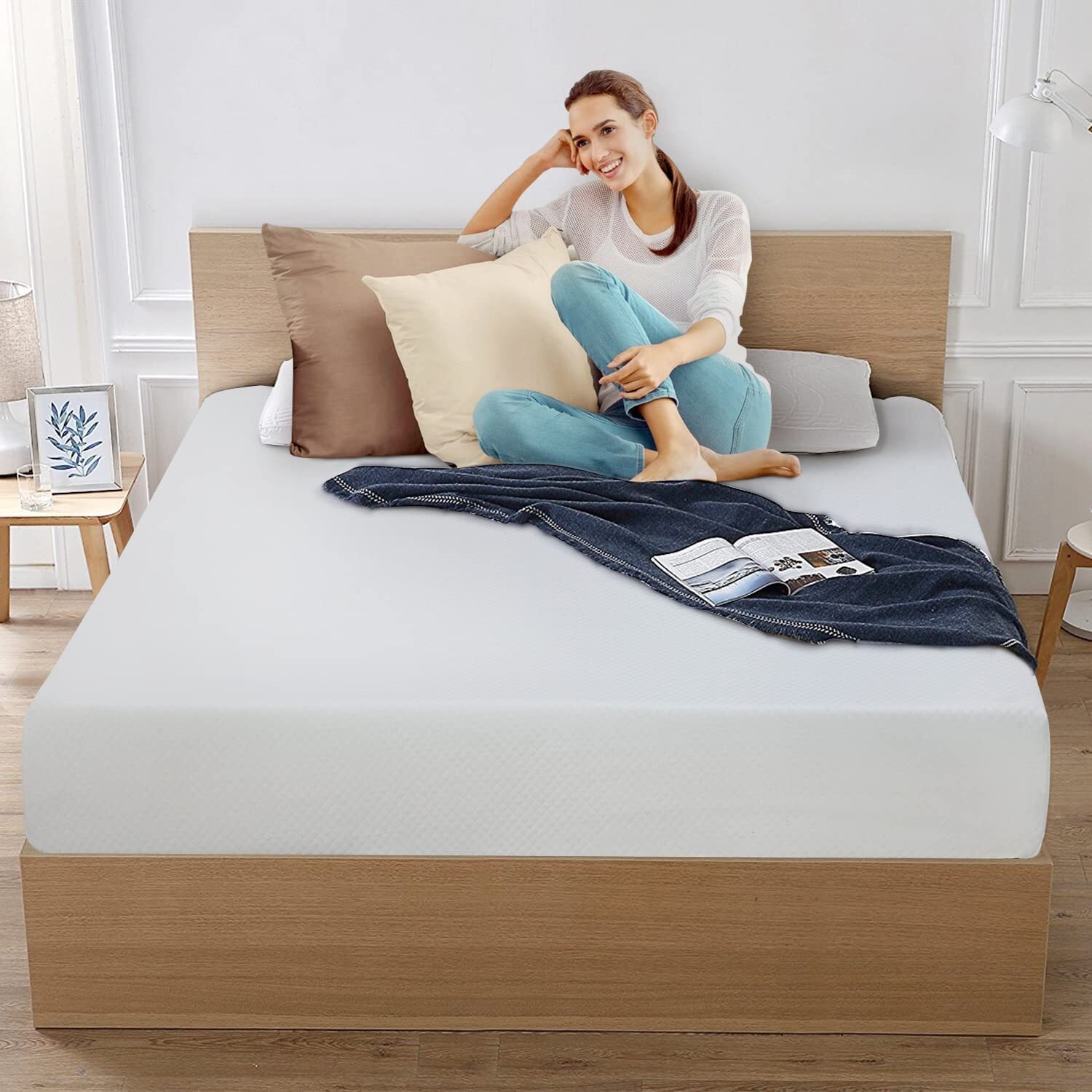 8″ Gel Memory Foam Mattress Twin Full Queen King Mattress Cool Sleep In A Box