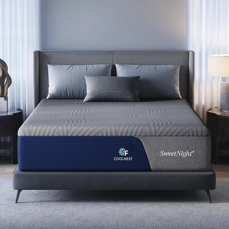 Coolnest 14 Inch King Size Mattress, Cooling King Memory Foam Mattress for Cool