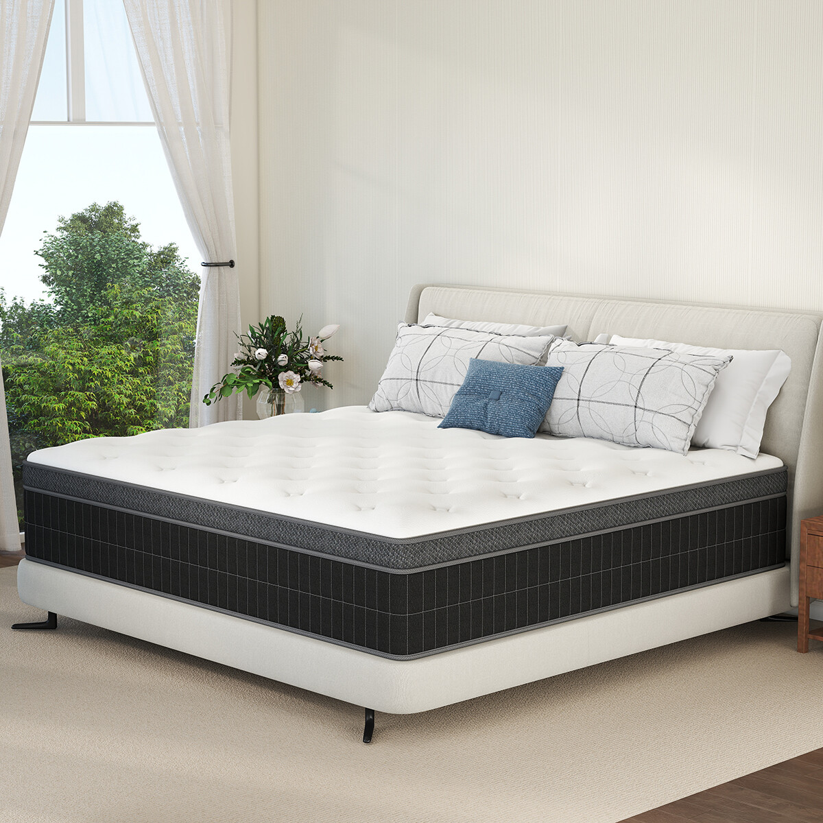 10″12″14″ Memory Foam Hybrid Spring Mattress Twin Full Queen King Size in a Box