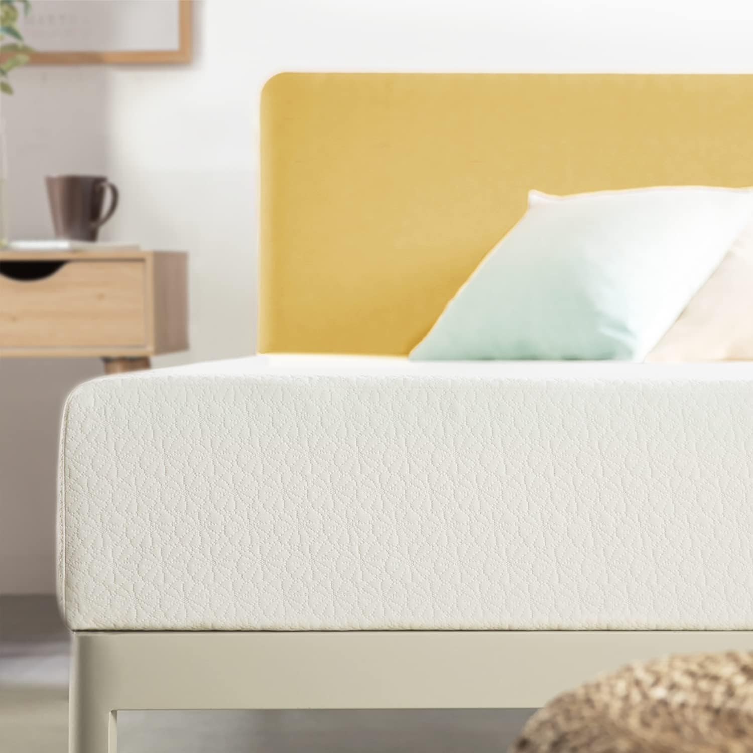 8″ Twin XL Green Tea Memory Foam Mattress – Bed-in-a-Box, White