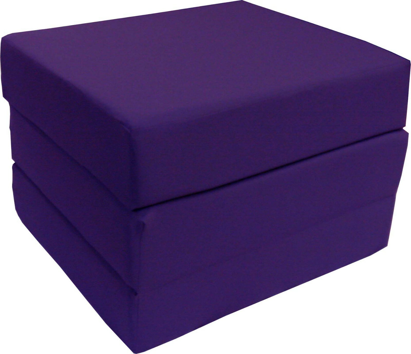 Shikibuton Trifold Foam Beds 1.8 lbs Density, Folding Mattress 6x27x75, Purple