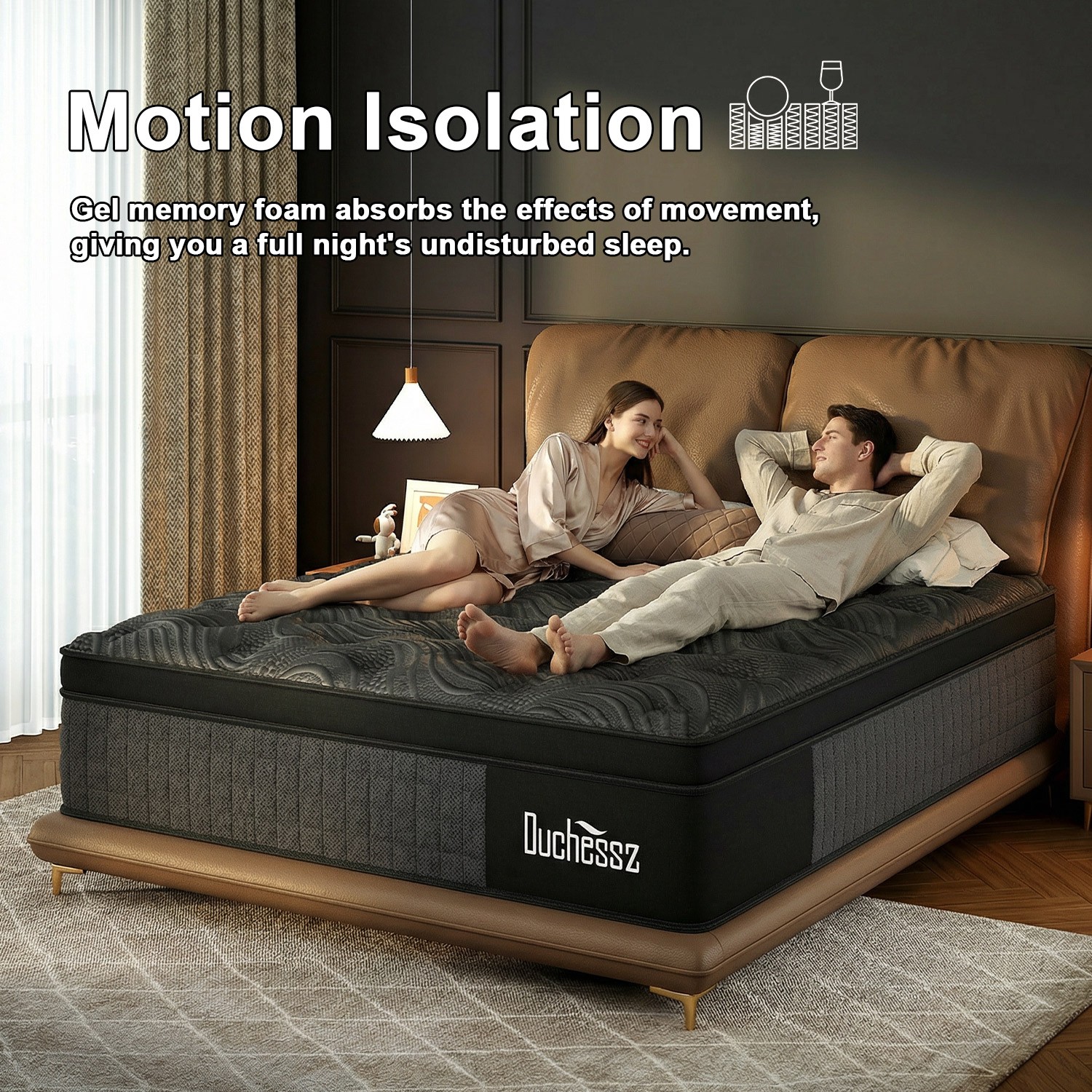 10″12″14″ Twin Full Queen King Size Mattress in a Box Hybrid Spring Memory Foam