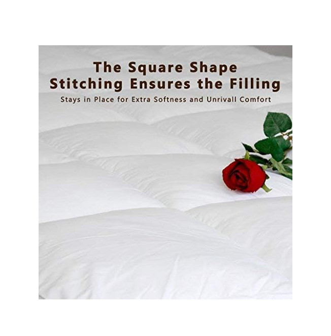 Plush Extra Thick Mattress Topper Queen for Softening Firm Mattress, Breathable