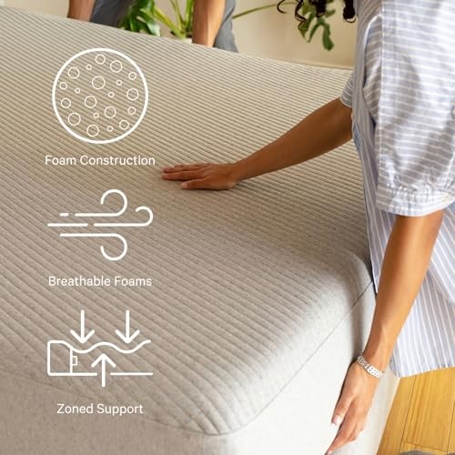 Casper Sleep Mattress – Medium Firm Feel with Zoned Support Queen Original Foam