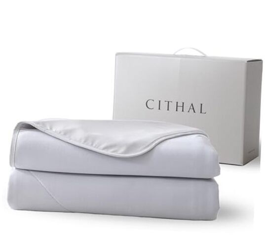 Cooling Comforter Full/Queen, Full / Queen (90″x94″) Silver Mist / Soft Gray