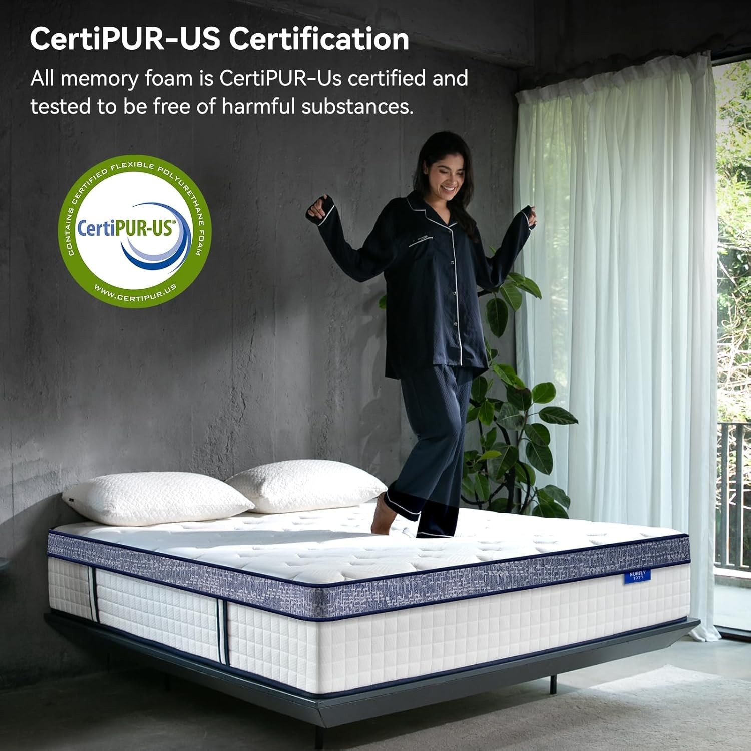 King Size Mattress (High-End Upgraded) Hotel-Level Luxury 16 Inch Hybrid King Ma