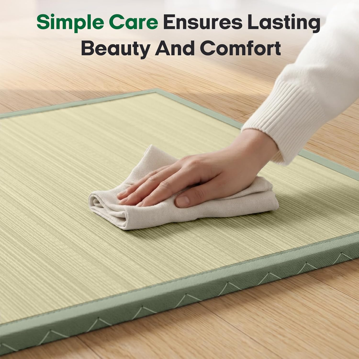 ZonLi Japanese Tatami Mat, Foldable Floor Sleeping Pad Futon Mattress, Made from
