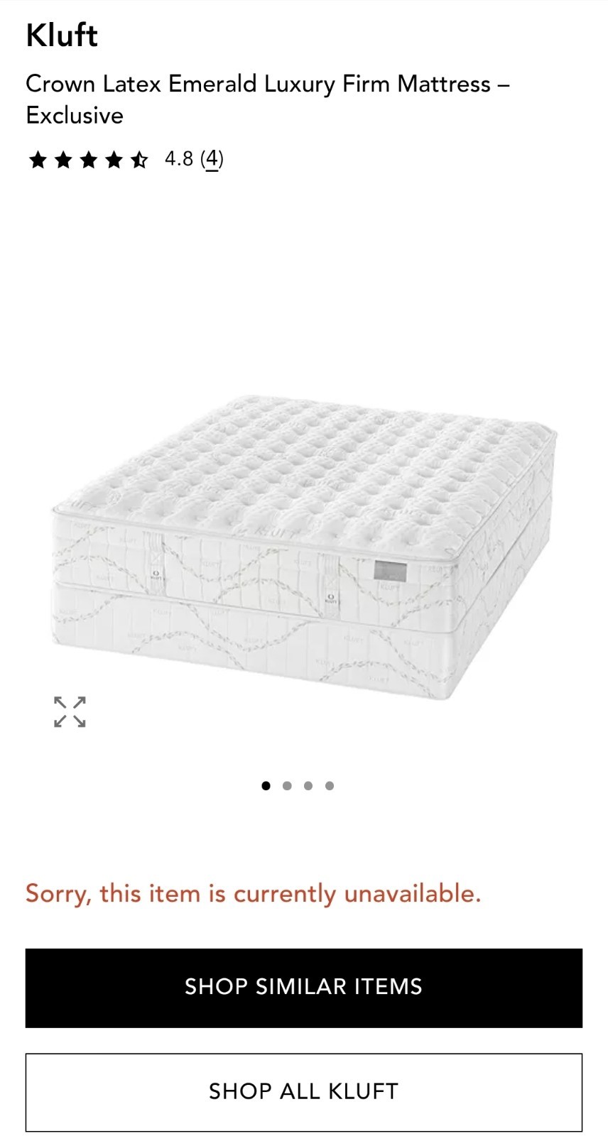 Kluft Crown Latex Emerald Luxury Firm Mattress CAL-KING SIZE